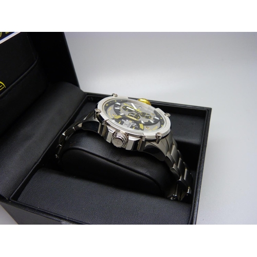 843 - A Timecode Dual Time 100m wristwatch, boxed