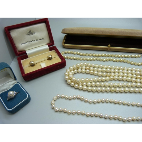 867 - Pearl jewellery