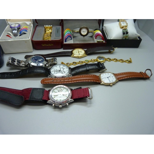 873 - A collection of wristwatches