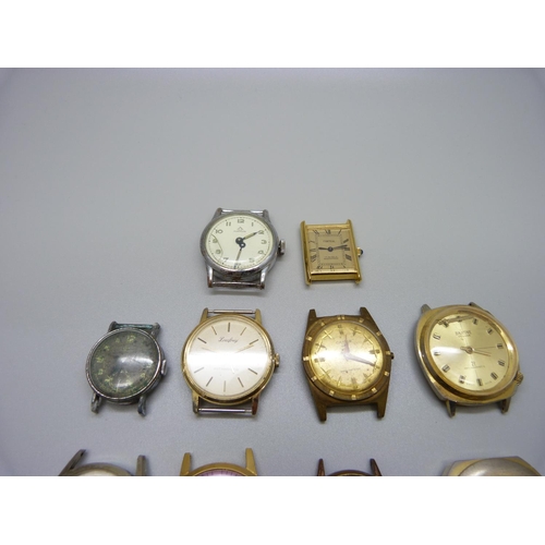 953 - Ten mechanical wristwatches, some a/f