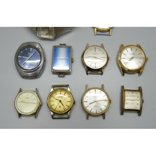 955 - Ten mechanical wristwatches