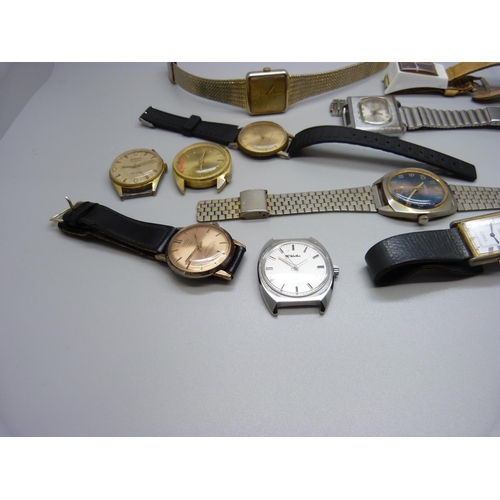 956 - Ten mechanical wristwatches