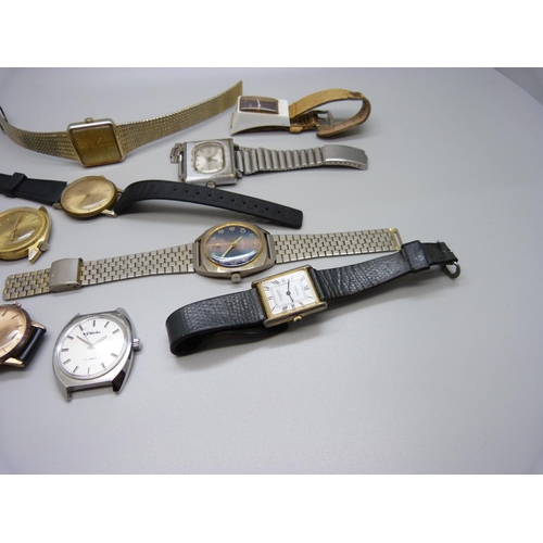 956 - Ten mechanical wristwatches