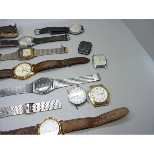 957 - A collection of eleven Lorus and four Pulsar wristwatches