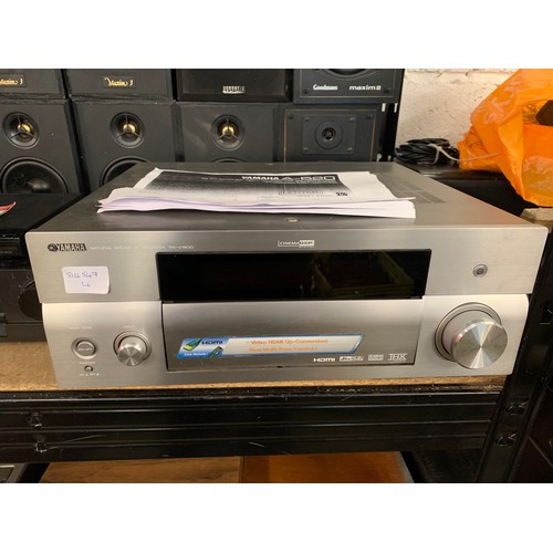 2263 - Sony DVD player and Technics amplifier, Yamaha A-520 HDMI amplifier and 10 mixed speakers  *This lot... 