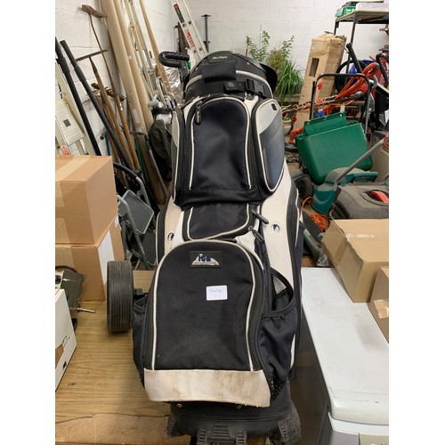 2294 - MacGregor electric golf kart with golf bag, battery and charger