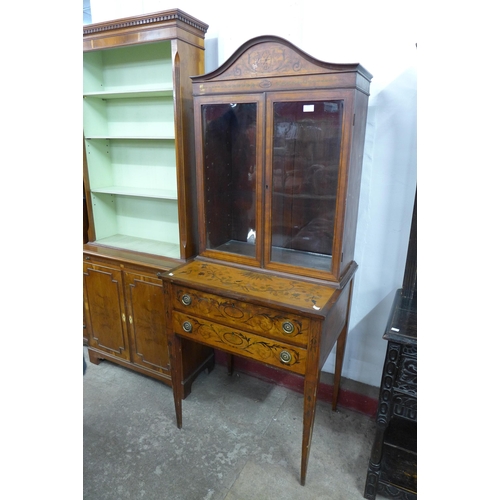 237 - An Edward VII Sheraton Revival marquetry inlaid side cabinet