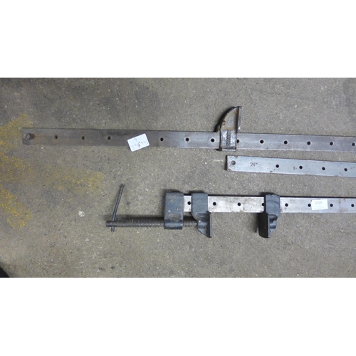 2014 - Three joiners sash clamps mixed sizes - 60cm-1m