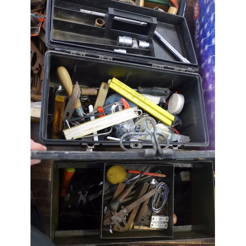 2039 - Job lot of DIY tools and four tool boxes