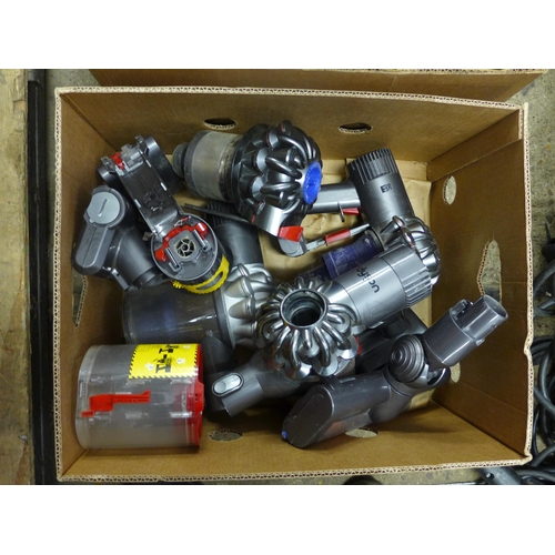 2075 - 3 boxes of Dyson vacuum cleaner spares and accessories