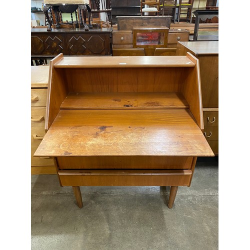 58 - A teak bureau