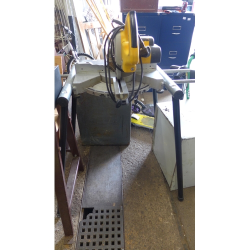 2110 - Dewalt chop saw on stand