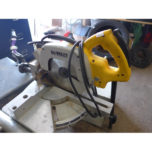 2110 - Dewalt chop saw on stand