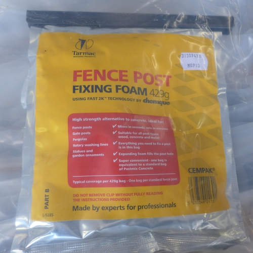 2144 - 70 429g packs of fence post fixing foam tarmac brand RRP 12.49 per pack