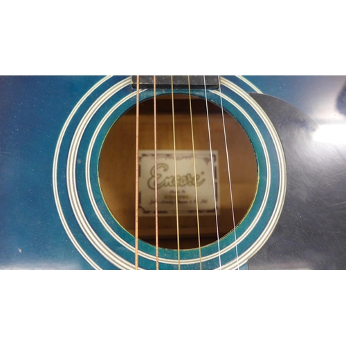 2185 - Encore accoustic guitar with stand