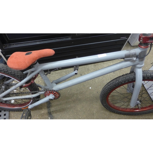 2269 - Red and grey BMX bicycle/bike