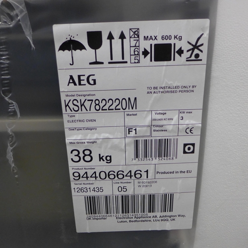 2280 - AEG KSK78220M steam oven, sealed- unused