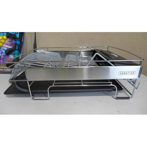 3054 - Sabatier Dishrack   Expandable and 2 Atomic Power Popper 2Pk  (269-304,312,313)   * This lot is subj... 