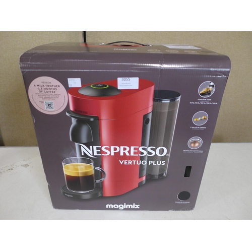 3055 - Nespresso Magimix Vertuo Plus Le   11399 Black  Coffee Machine      (269-292)   * This lot is subjec... 