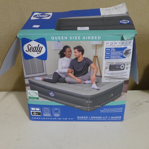 3064 - Sealy Fortech Airbed     W/ Built In Pump   (269-289)   * This lot is subject to vat