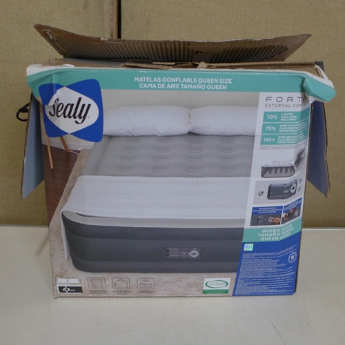 3065 - Sealy Fortech Airbed     W/ Built In Pump   (269-290)   * This lot is subject to vat