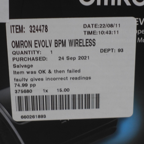 3073 - Omron Evolv Wireless BPM C10/L40/P320 (268-58)   * This lot is subject to vat