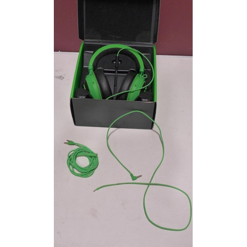 3082 - Razer Gaming Headset     Kraken Green              (268-131)   * This lot is subject to vat