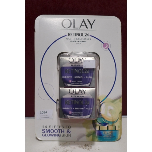 3084 - Olay Retinol 24 Night    Cream 2X50Ml               (269-305)   * This lot is subject to vat