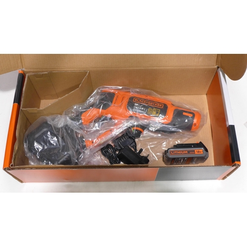 3085 - B&D 18V Cordless Pressure Washer With Battery (268-141)   * This lot is subject to vat