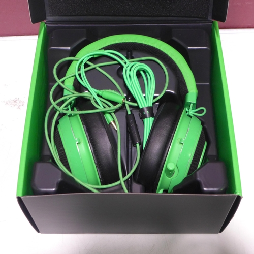 3093 - Razer Gaming Headset     Kraken Green               (269-127)   * This lot is subject to vat