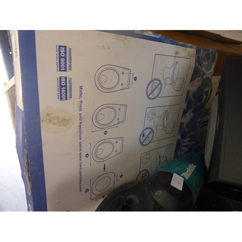 2166 - Bathroom/plumbing job lot: Dudley Trishell turbo cistern, Mira shower kit and multifit 1m flue exten... 