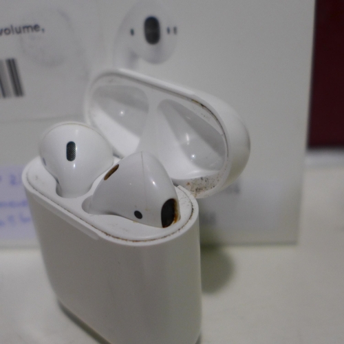 3112 - Airpods 2Nd Gen & Case   Mv7N2Zma         (268-38)   * This lot is subject to vat