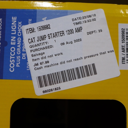 3143 - Cat Jump Starter 1200 Ampcj1000Dxt (268-77)   * This lot is subject to vat