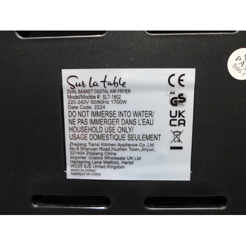 3145 - Sur La Table Double  Air Fryer   2 X 3.8L       (268-42)   * This lot is subject to vat