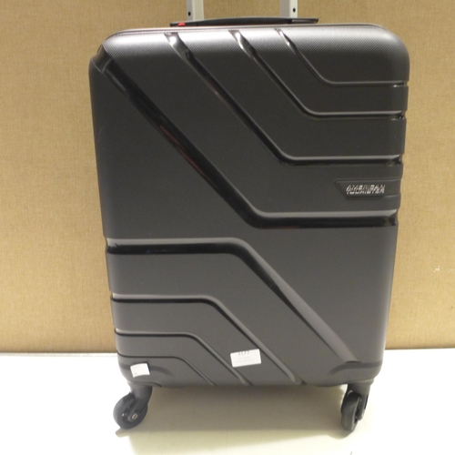 3177 - At Black Jetdriver Carryon 55Cm  Wheel Spinner Case Hs   /P15 (268-134)   * This lot is subject to v... 