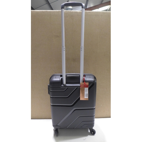 3177 - At Black Jetdriver Carryon 55Cm  Wheel Spinner Case Hs   /P15 (268-134)   * This lot is subject to v... 