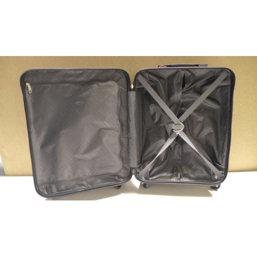 3177 - At Black Jetdriver Carryon 55Cm  Wheel Spinner Case Hs   /P15 (268-134)   * This lot is subject to v... 