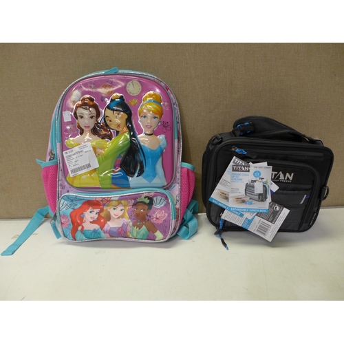 3210 - Disney Princess backpack and Titan Expand Lunchbox (268-148,149)   * This lot is subject to vat