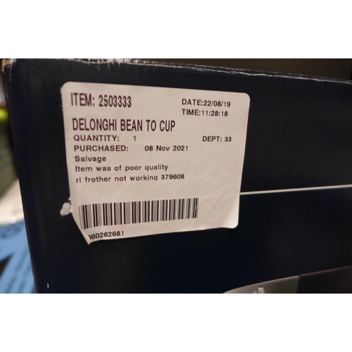 3225 - Delonghi Bean To Cup  Magnifica S Smart Coffee Machine   Ecam250.33.Tb , Original RRP £299.99 + vat ... 