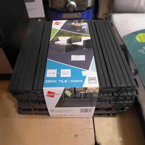 3229 - Pack Of Easy Tile Deck Tiles (Cosmo  Graphite)(268-92)   * This lot is subject to vat