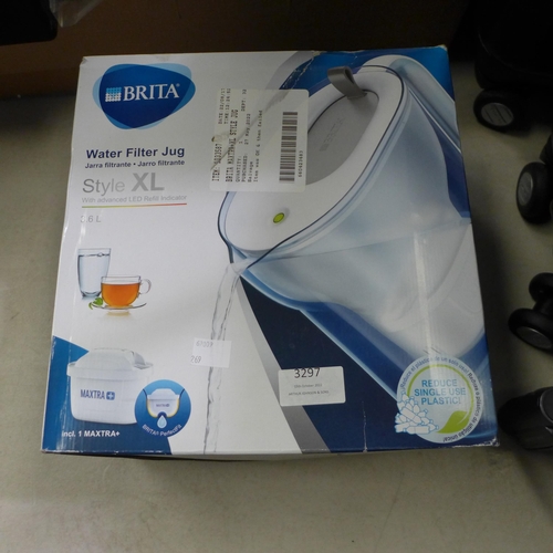 3297 - Brita Maxtra+Xl Style Jug 3.6L L24/P48  (269-136)   * This lot is subject to vat