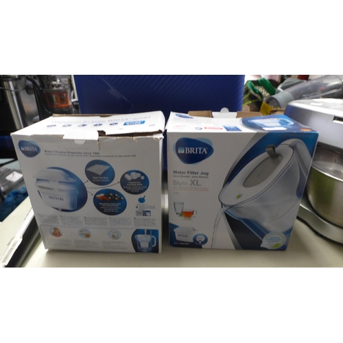 3301 - 2 x Brita Maxtra+Xl Style Jugs 3.6L L24/P49  (269-137,138)   * This lot is subject to vat