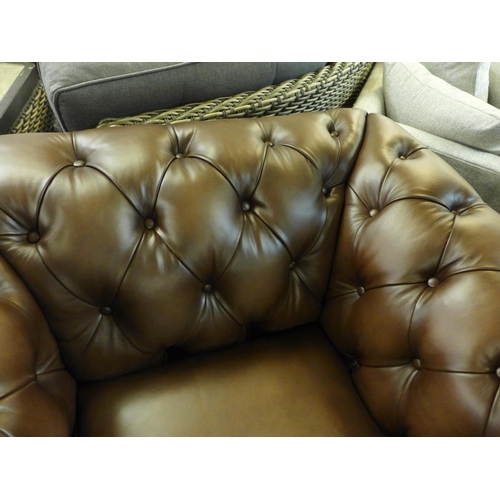 1336 - New Allington Chair Brown leather Armchair, Original RRP £833.33 + vat (4148-18)   * This lot is sub... 