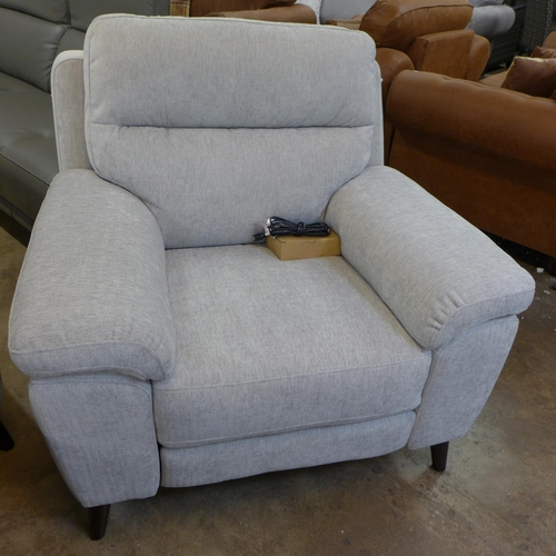 1408 - Grace Slvr Fab Armchair  With Power Relcine , Original RRP £516.66 + vat  ( 4147-6)  * This lot is s... 