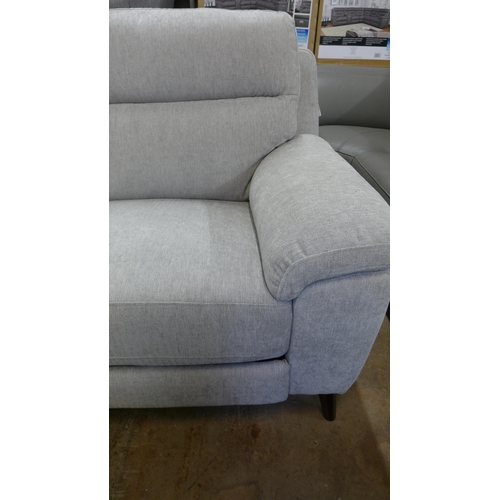 1409 - Grace Slvr Fab Lrg 2 Str Recliner Fabric  , Original RRP £941.66 + vat  ( 4147-8)  * This lot is sub... 