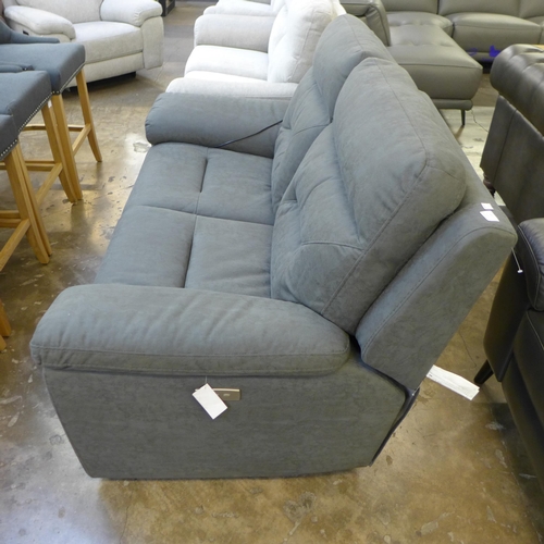 1411 - Kuka Fabric 2 Seat Sofa  Power Recliner Km.012    , Original RRP £916.66 + vat  ( 4147-34)  * This l... 