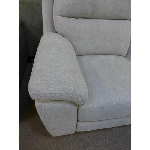 1433 - Grace Slvr Fabric 2 Str  Recliner Fabric  , Original RRP £816.66 + vat  ( 4147-10)  * This lot is su... 