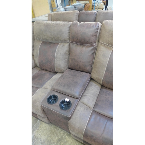 1432 - A pair of Barkley two seater console sofas * this lot is subject to VAT