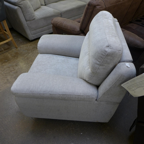 1435 - Grace Slvr Fab Armchair  With Power Relcine, Original RRP £516.66 + vat  ( 4147-7)  * This lot is su... 