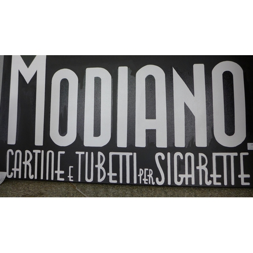 1457 - A large hand painted Modiano canvas, H 123cm x W 93cms (W10353)   #